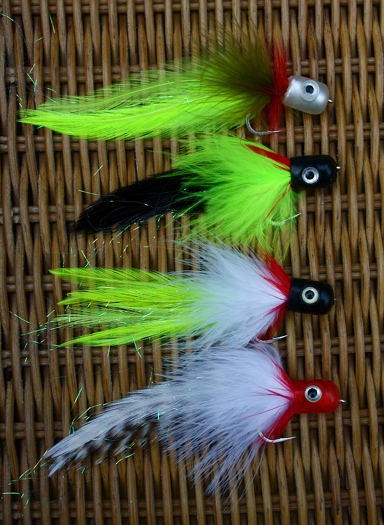 An assortment of Hot Head flies, tied by your intrepid blogger.