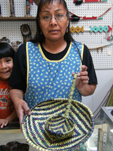 We met Iva and watched her weave beautiful baskets using yucca leaves.