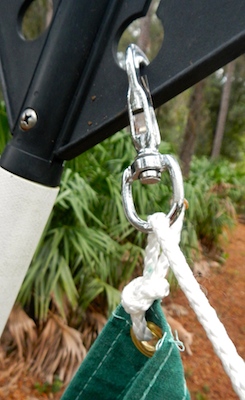 rigging a temporary sail