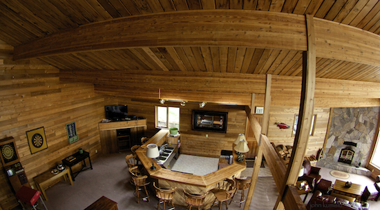 The recreation room at the Lodge.