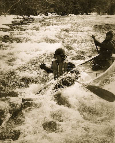 With Peter Camuso on the Westfield River in Massachusetts.