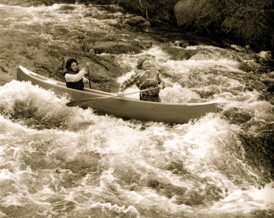 With Jim Tedesco in Carrot Rip, Machias River, Maine.